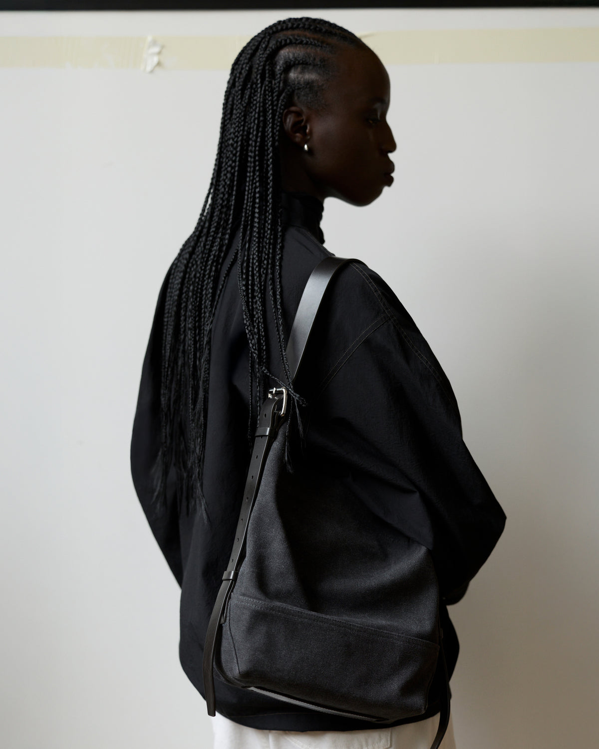 SAC BELTED TOTE PETIT MODÈLE EN TOILE DE COTON