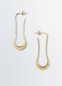 SHORT DROP EARRINGS IN VERMEIL