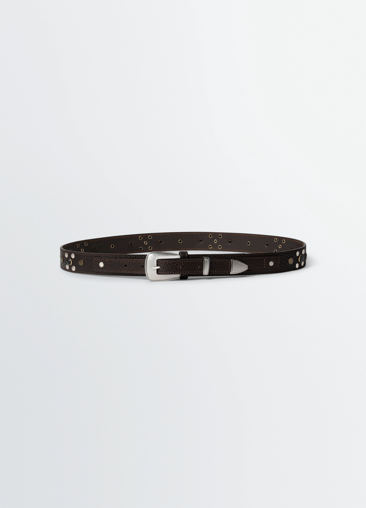 WESTERN STUDS BELT 30 MM IN LEATHER