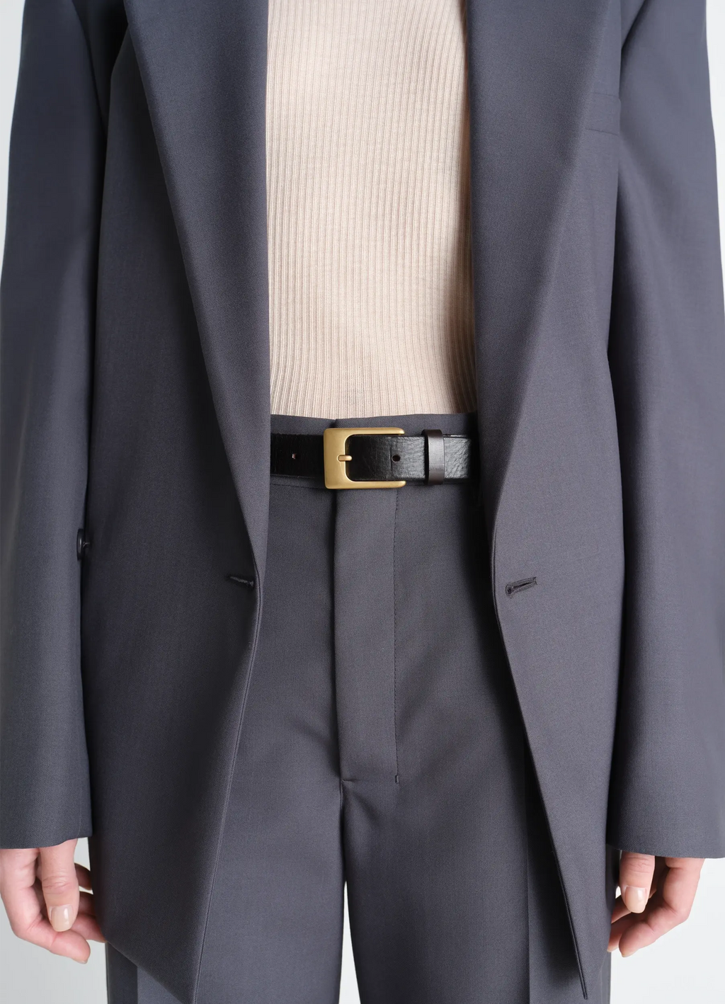 25 mm breiter schienenriemen aus leder