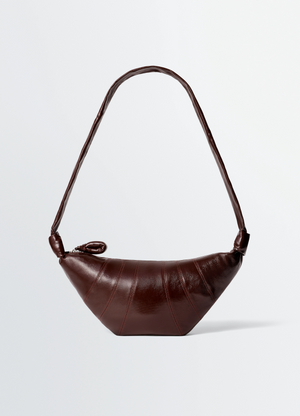 Medium croissant bag in coated cotton