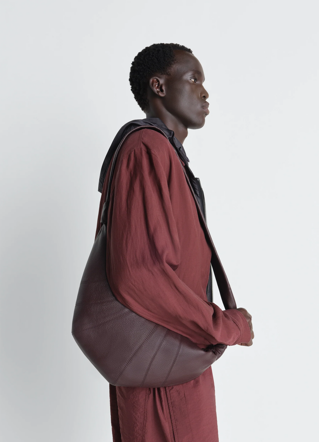 MEDIUM CROISSANT BAG IN LEATHER