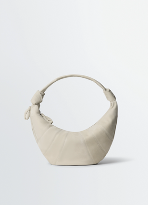 Fortune croissant-tasche aus alpaka-nubukleder