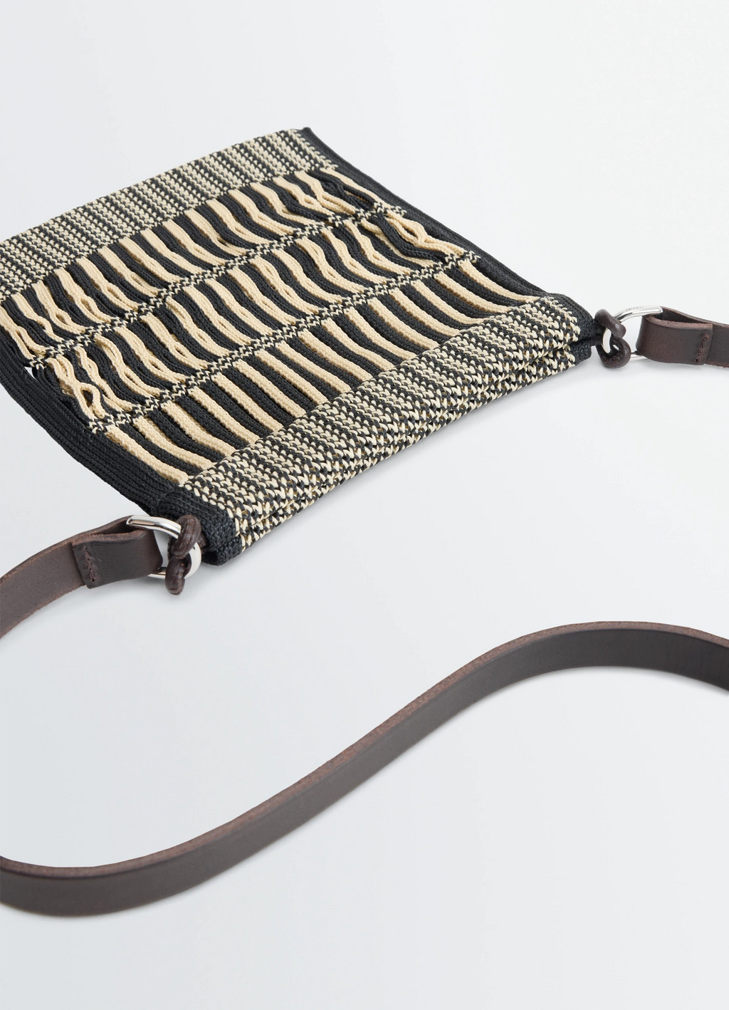 미니 크로스바디 필트 네트 백