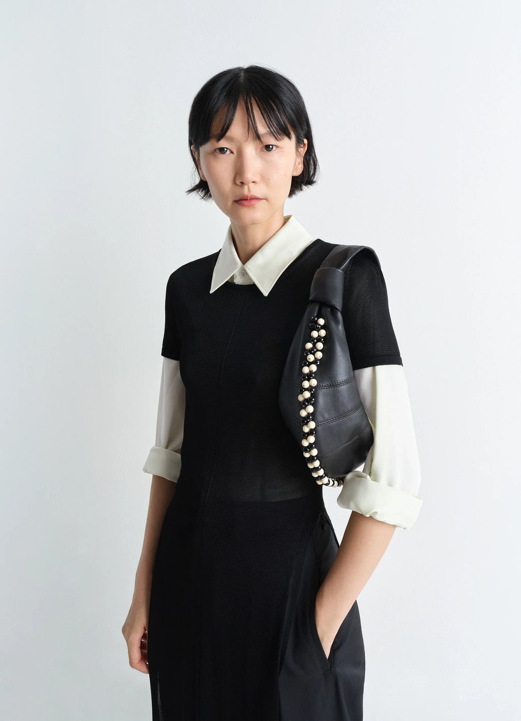 구슬이 들어있는 미니 포춘 백