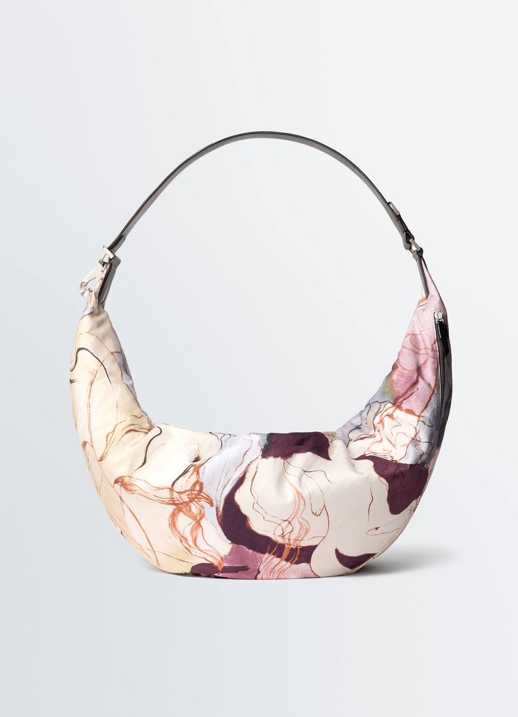 Xl köchertasche mit clip aus bedrucktem baumwoll-canvas