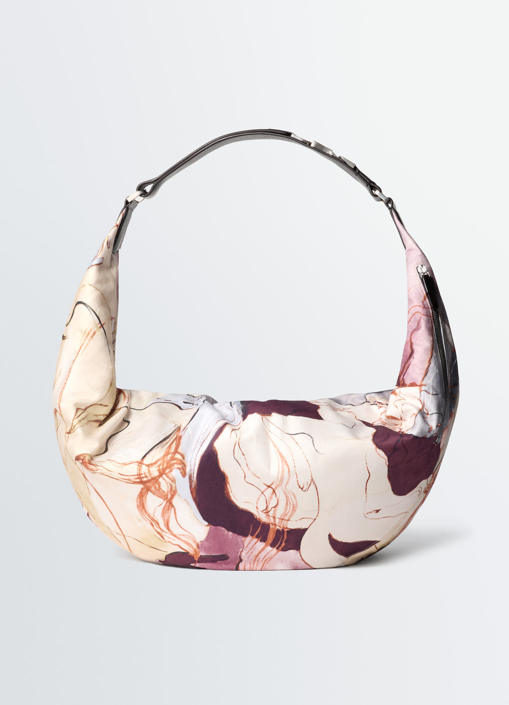 Xl köchertasche mit clip aus bedrucktem baumwoll-canvas