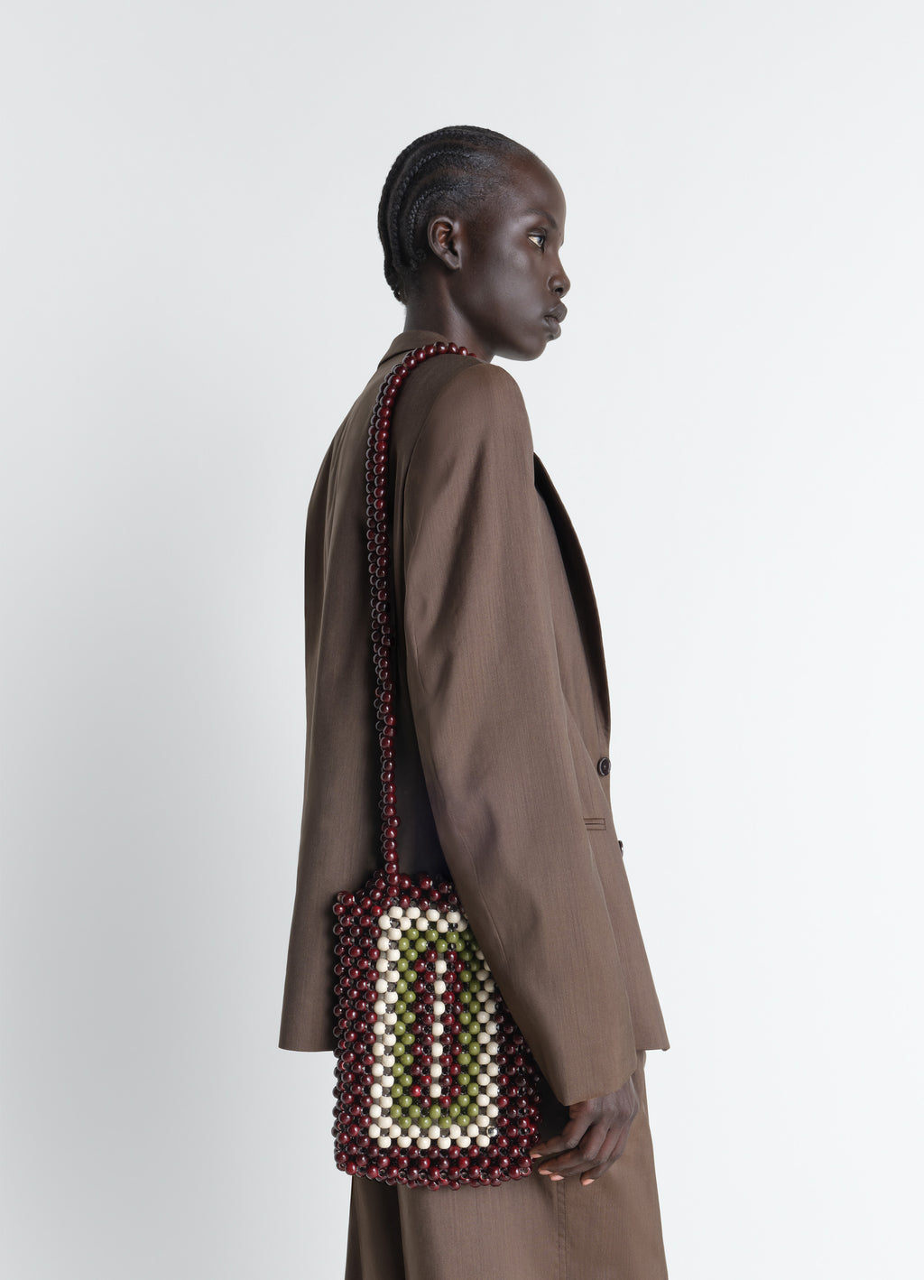 プレキシガラスビーズ入りタクシースモールバッグ