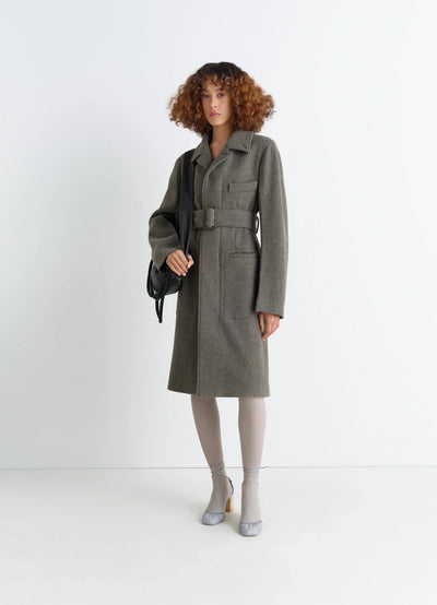 BELTED TAILORED COAT