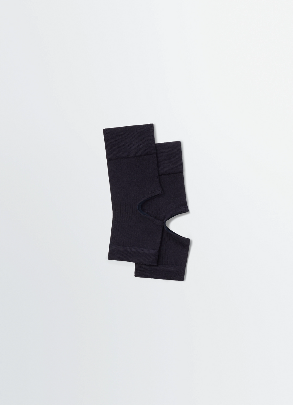 CUT-OUT RIB GAITERS IN STRETCH VISCOSE SILK
