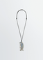 BELUGA GUA SHA NECKLACE IN AGATE AND LEATHER