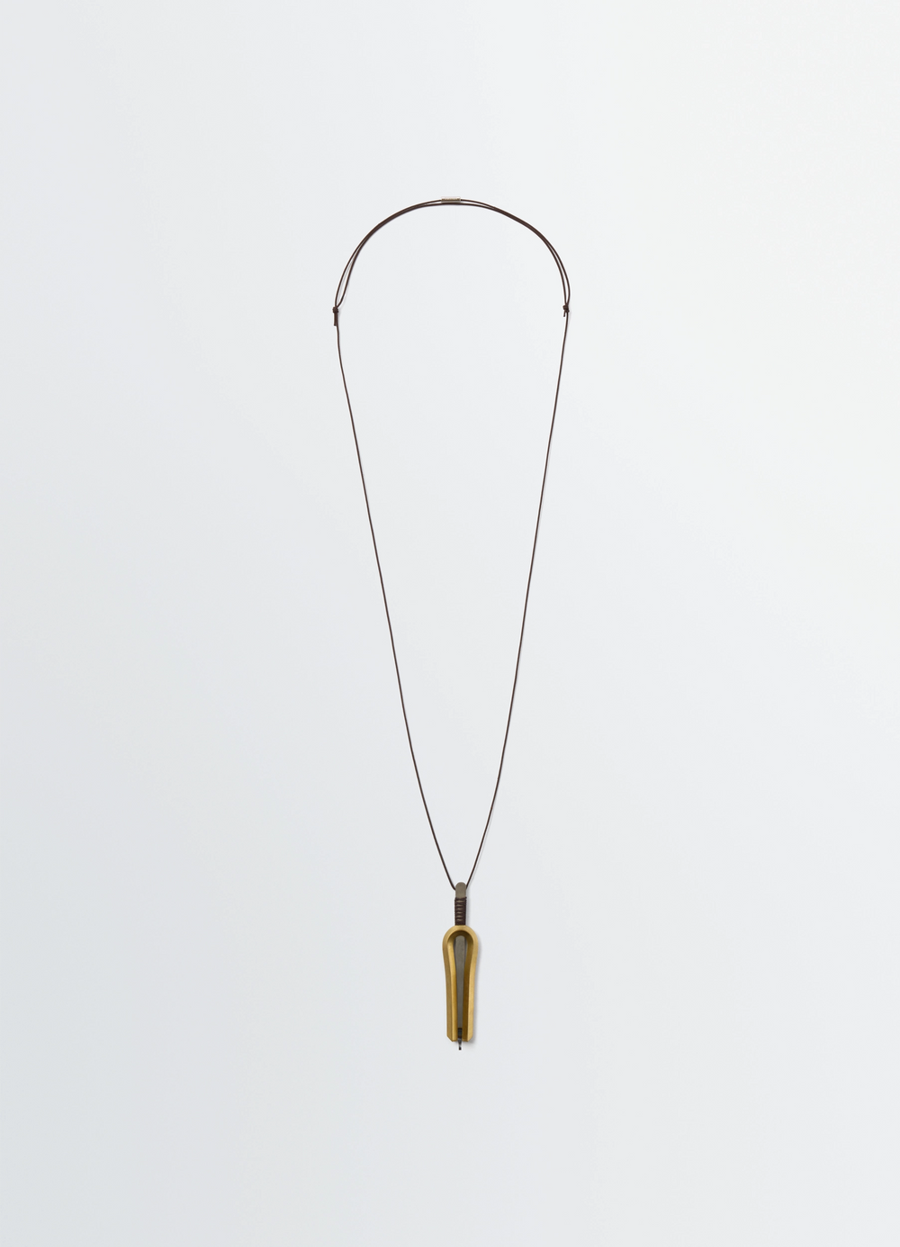 JAW HARP NECKLACE IN STAINLESS STEEL