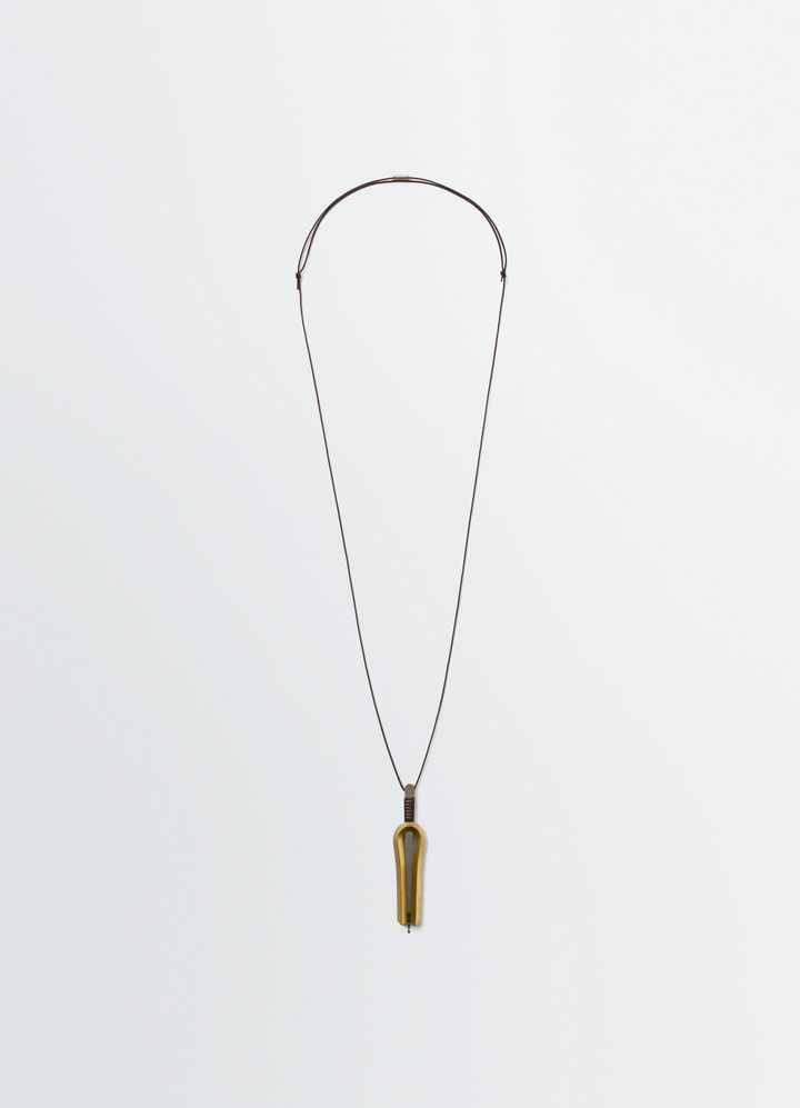 JAW HARP NECKLACE IN STAINLESS STEEL