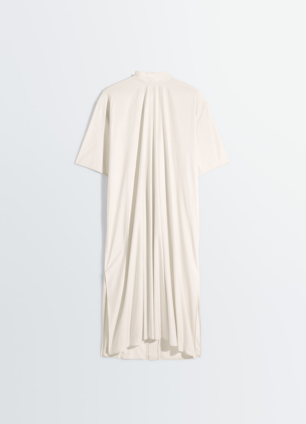 Reversible tube dress in washed cotton silk