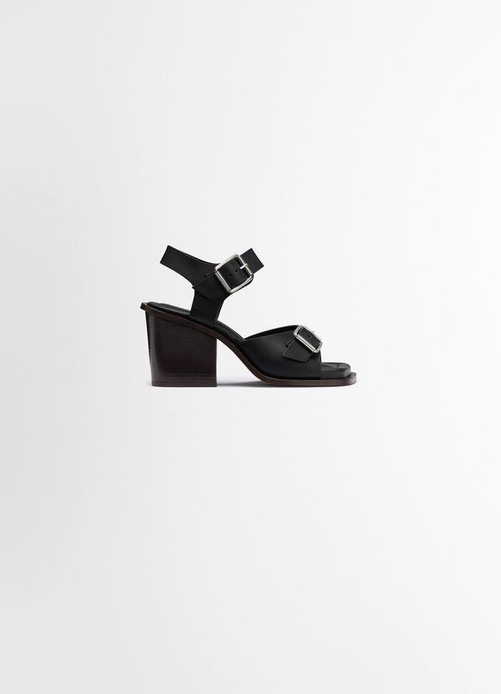 SQUARE HEELED SANDALS WITH STRAPS 80