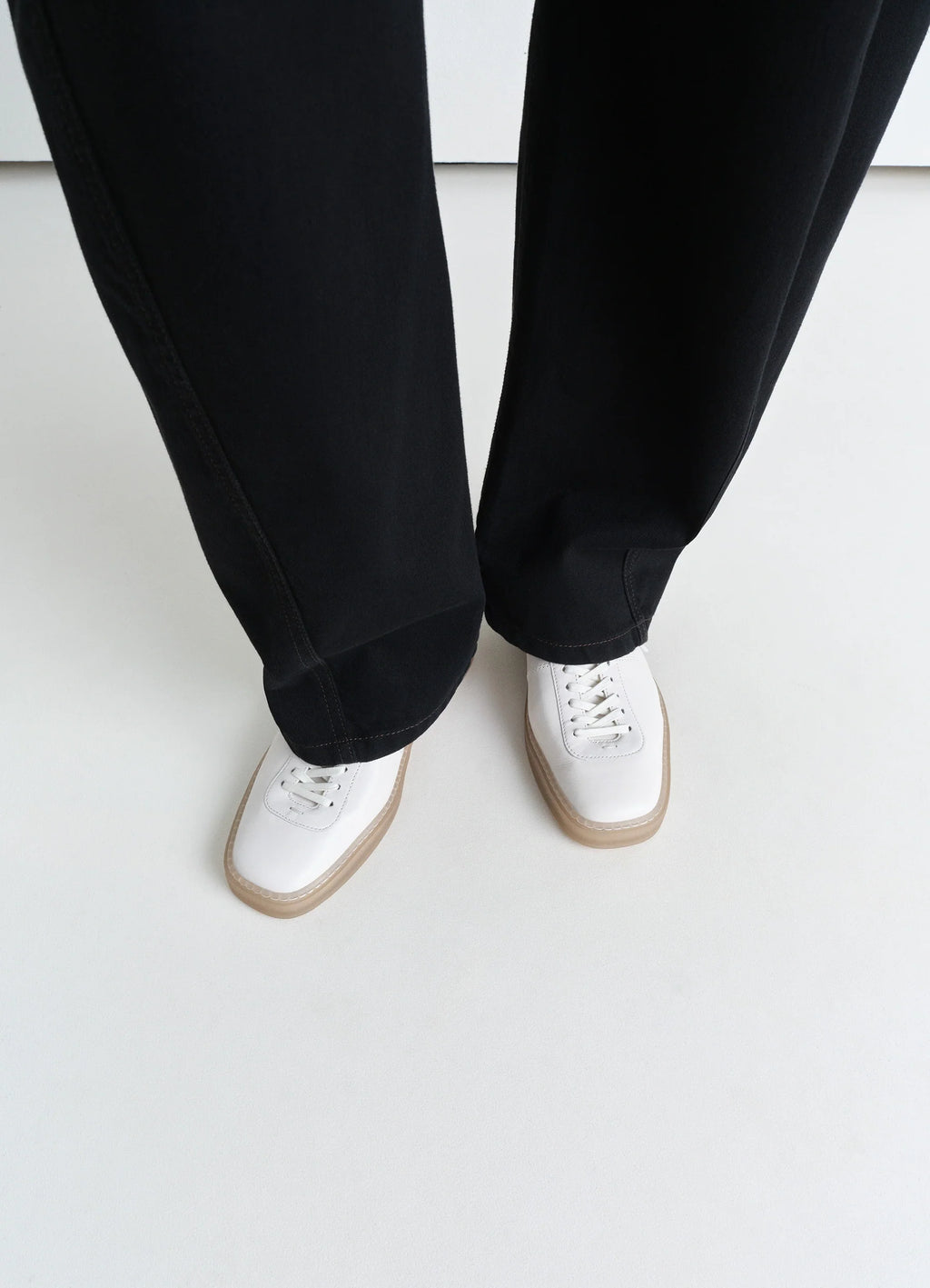 LINOLEUM LACED UP TRAINERS