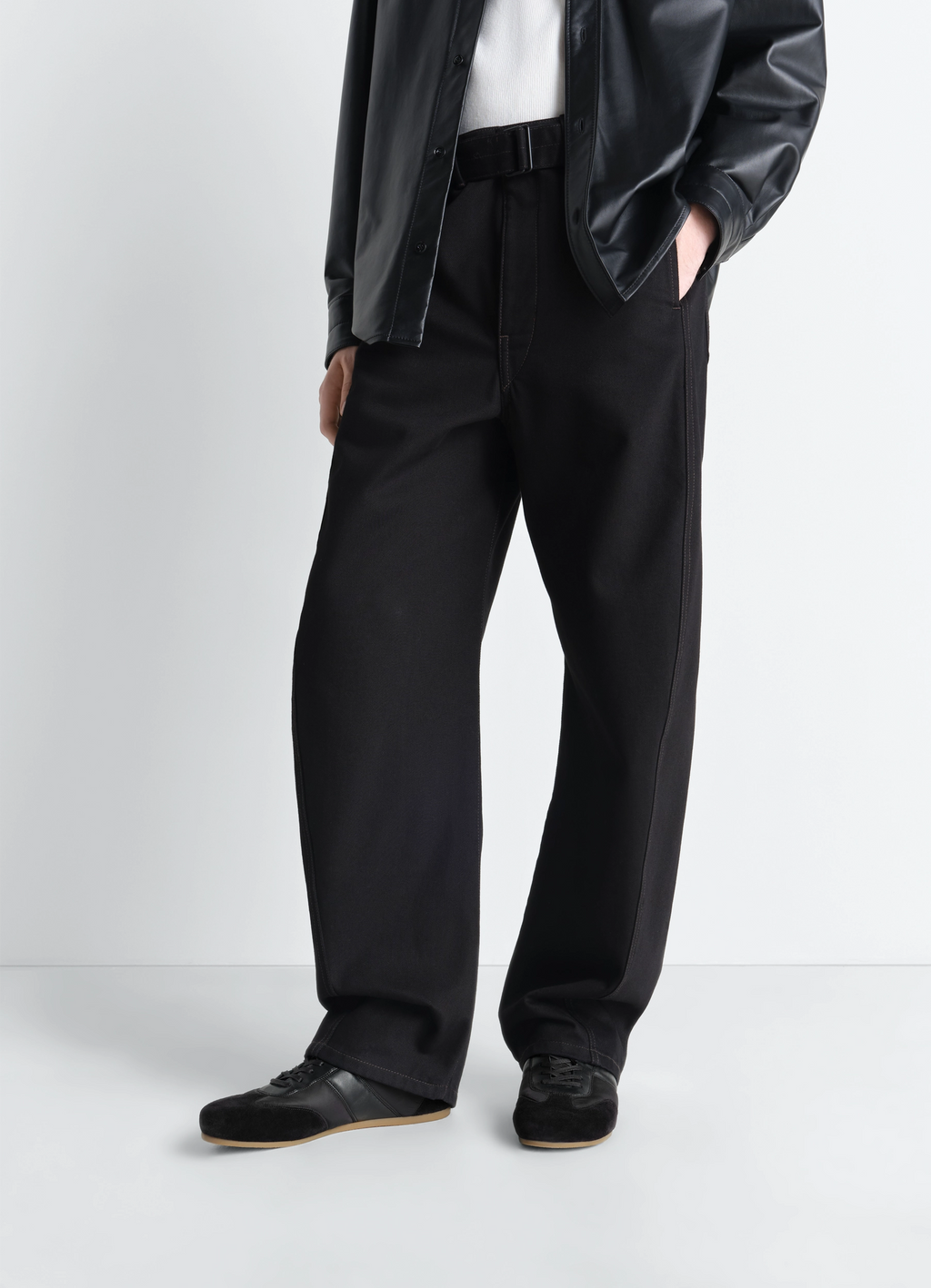 부드러운 스웨이드 가죽 러닝화