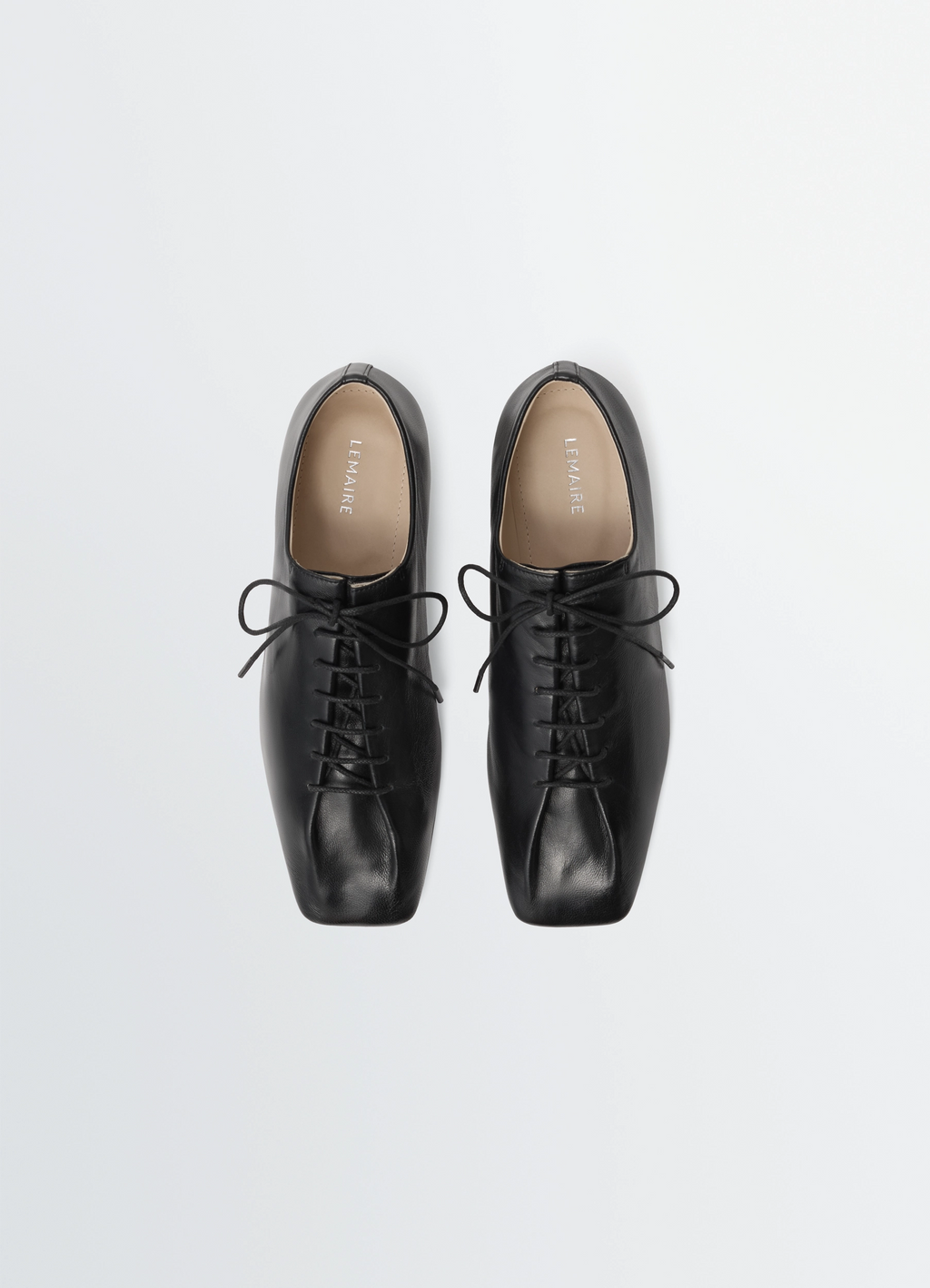 Souris flat classic derbies in leather