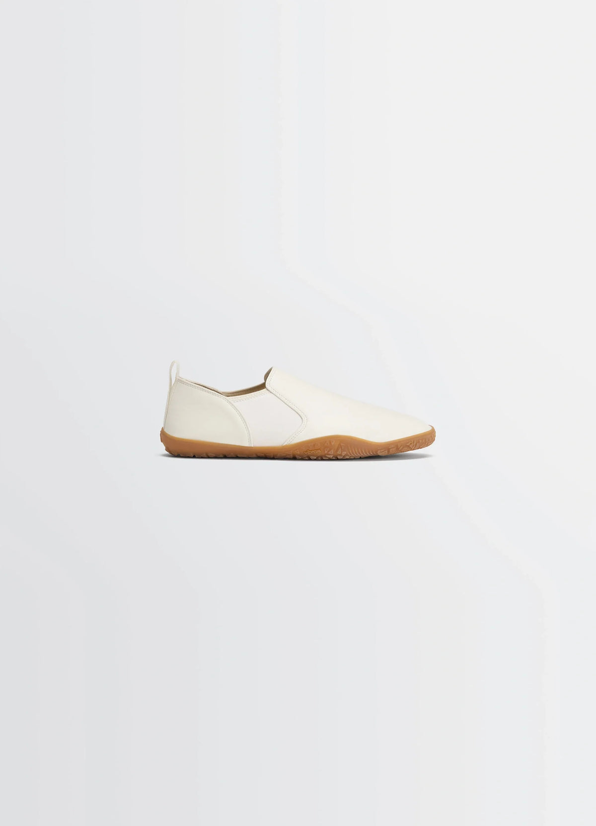 VIBRAM GLOVE SLIP ON in Nappa lamb leather, product shot, side view minimalist slip-on