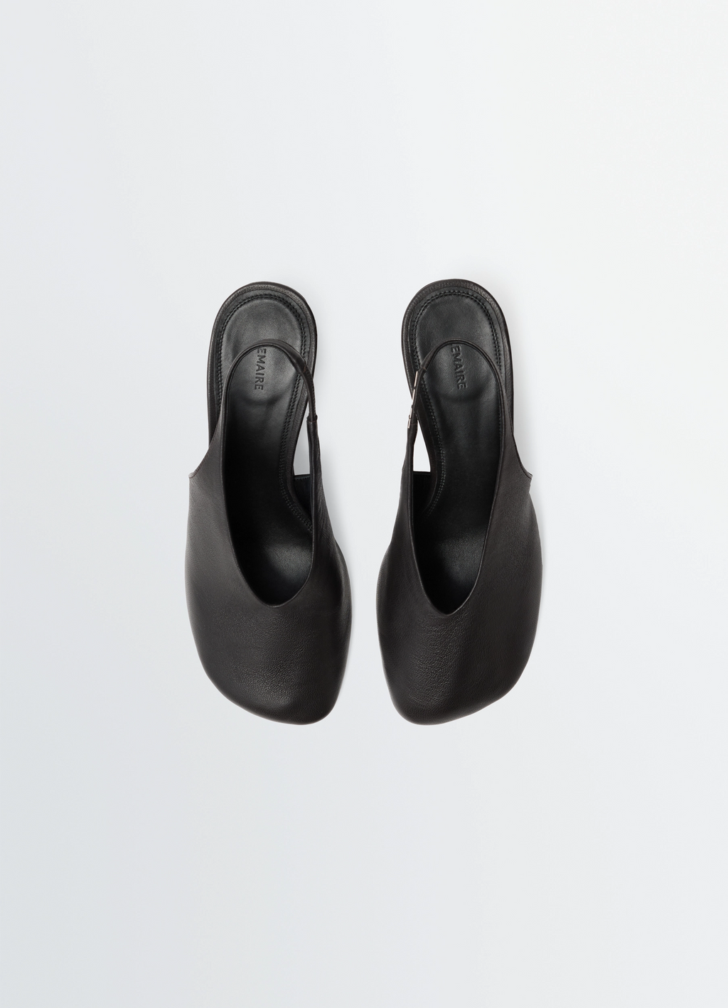 Glove slingback-pumps mit 80 mm absatz aus leder