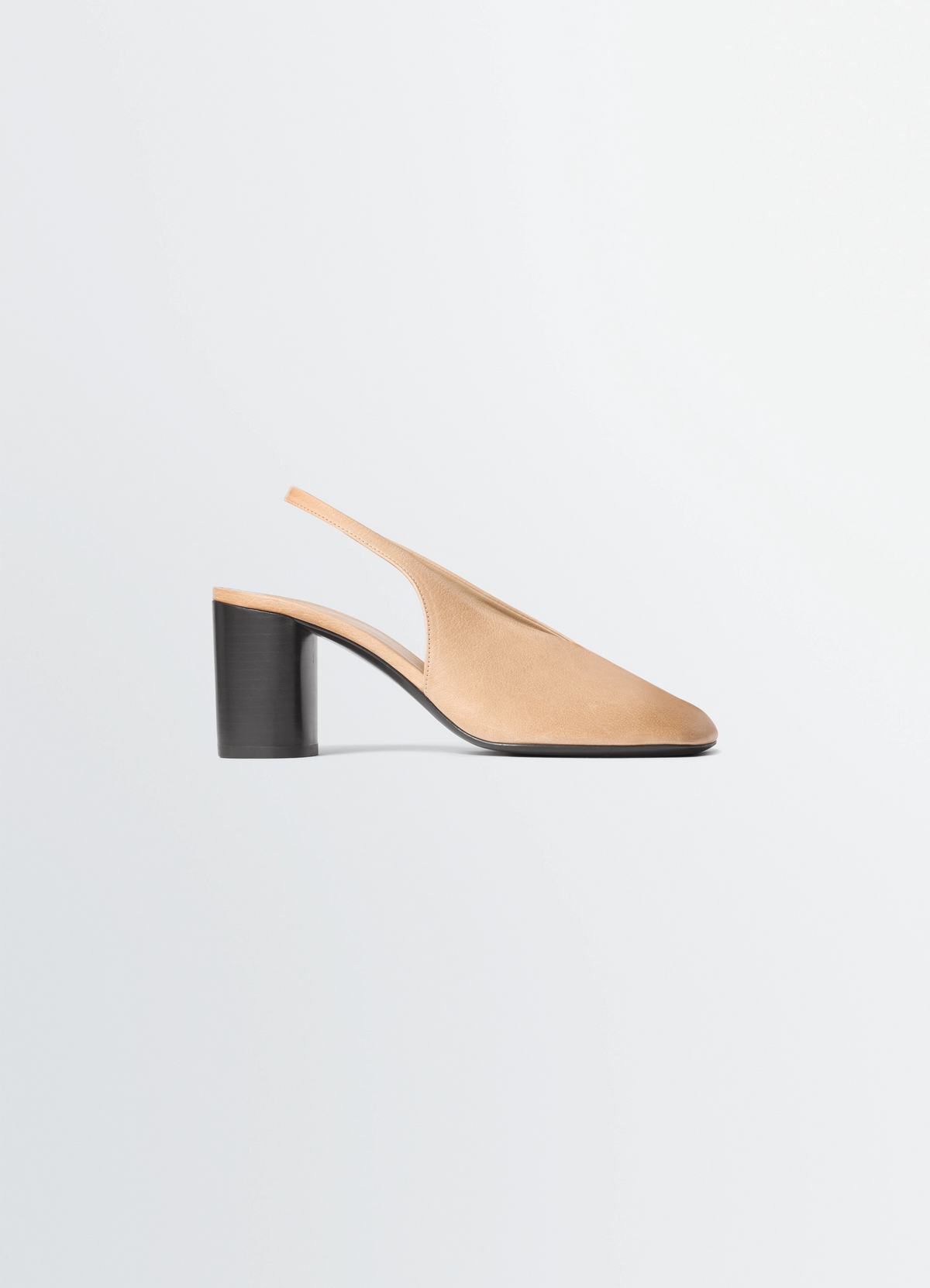 GLOVE SLINGBACK PUMPS 80 MM HEEL IN LEATHER