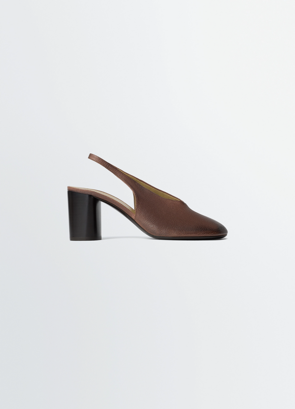 GLOVE SLINGBACK PUMPS 80 MM HEEL IN LEATHER