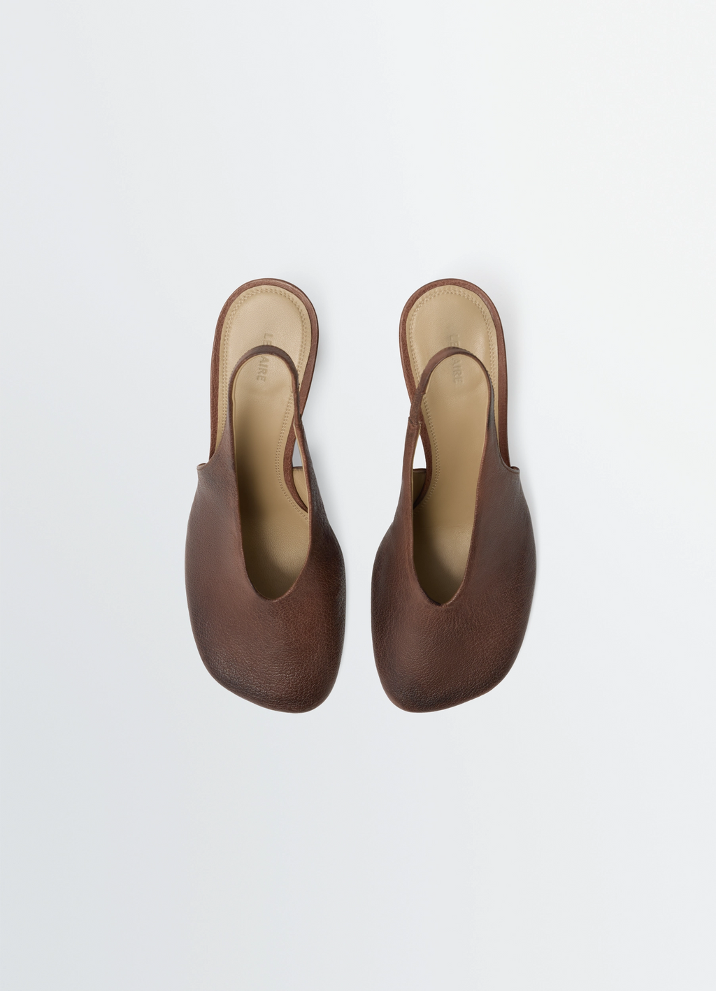 Glove slingback pumps 80 mm heel in leather