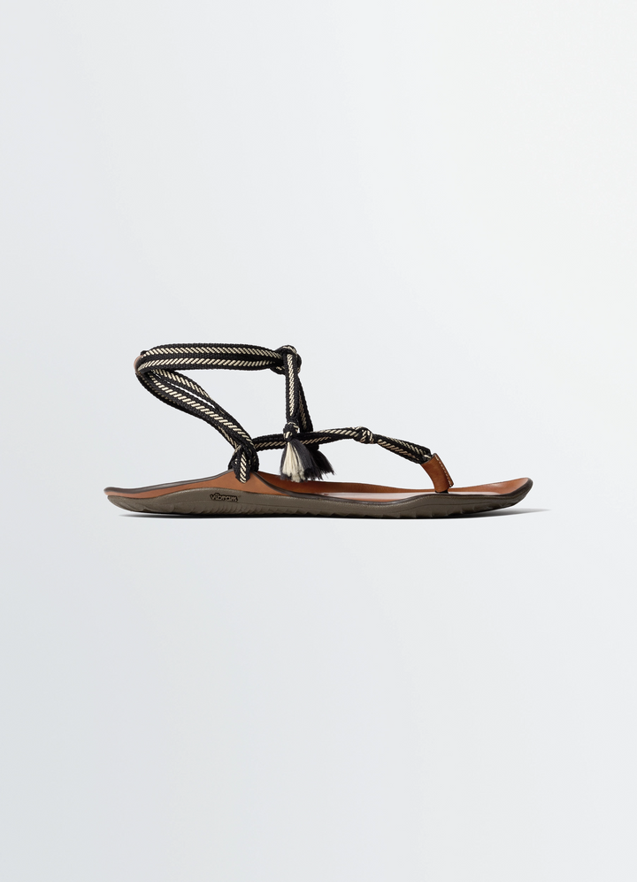 VIBRAM SANDALEN AUS LEDER