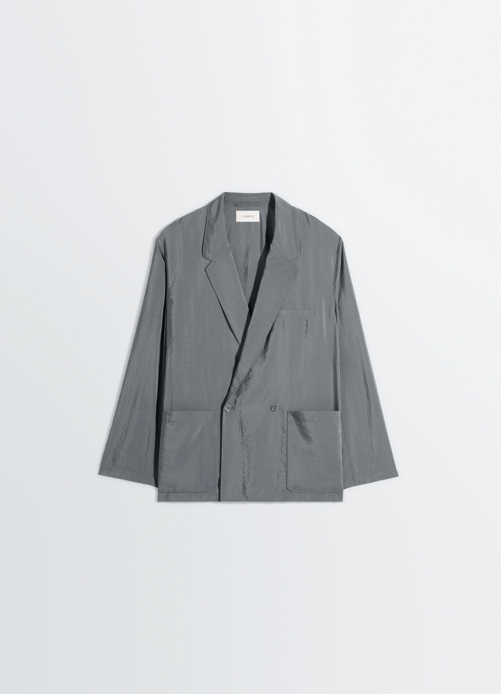 Weiche, doppelreihe jacke aus trockenseide