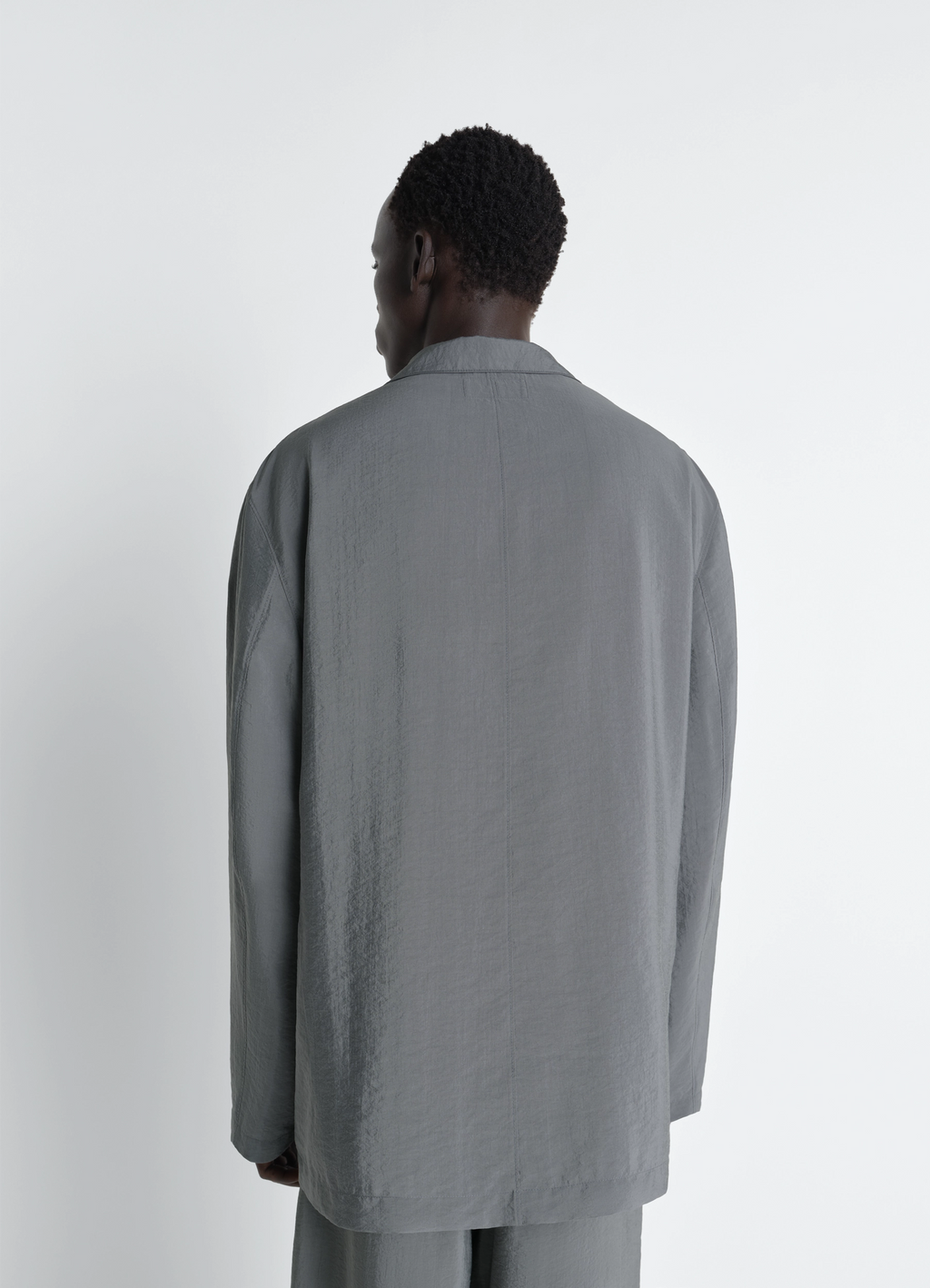 Weiche, doppelreihe jacke aus trockenseide