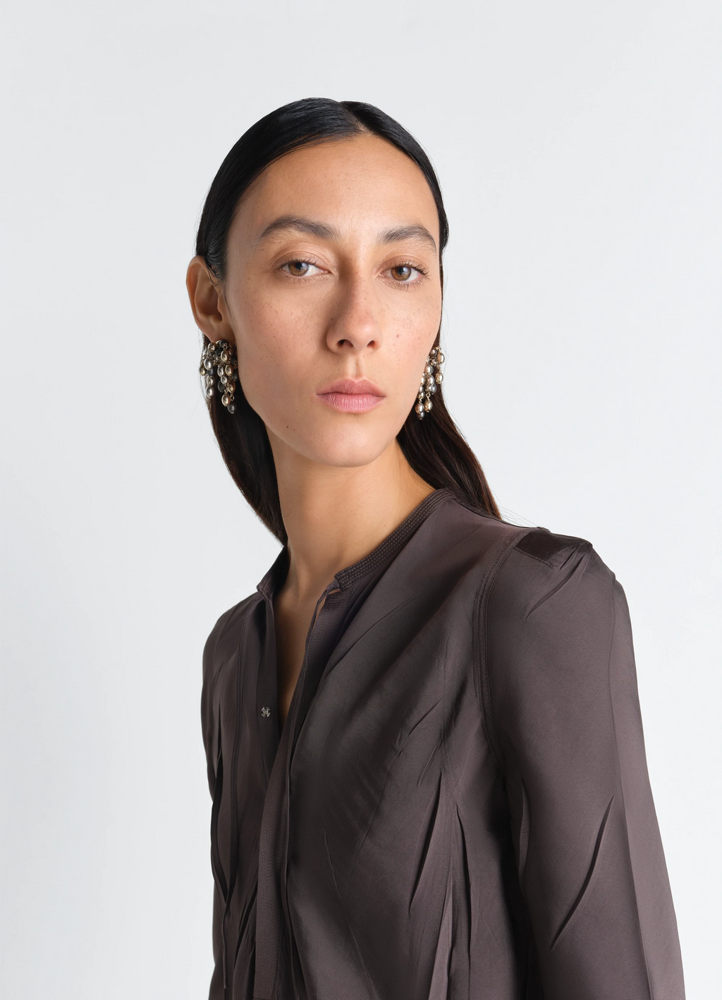 Ohrringe mit samenmotiven aus messing