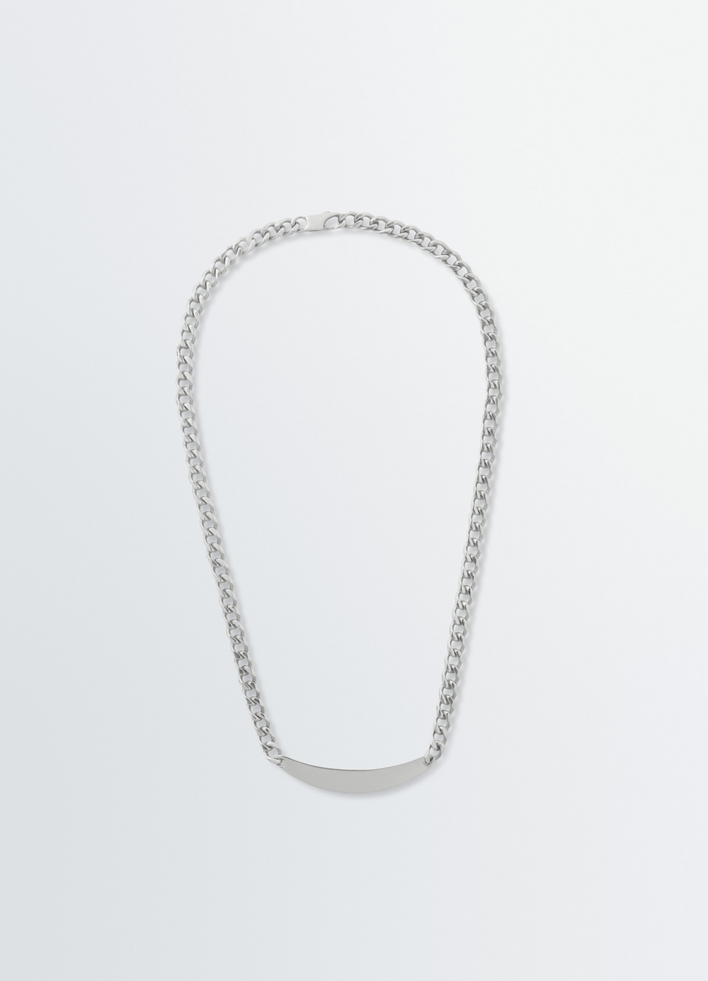 ID NECKLACE IN SILVER