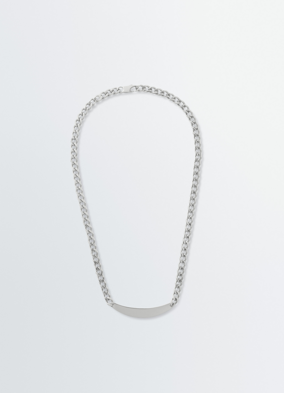 ID NECKLACE IN SILVER