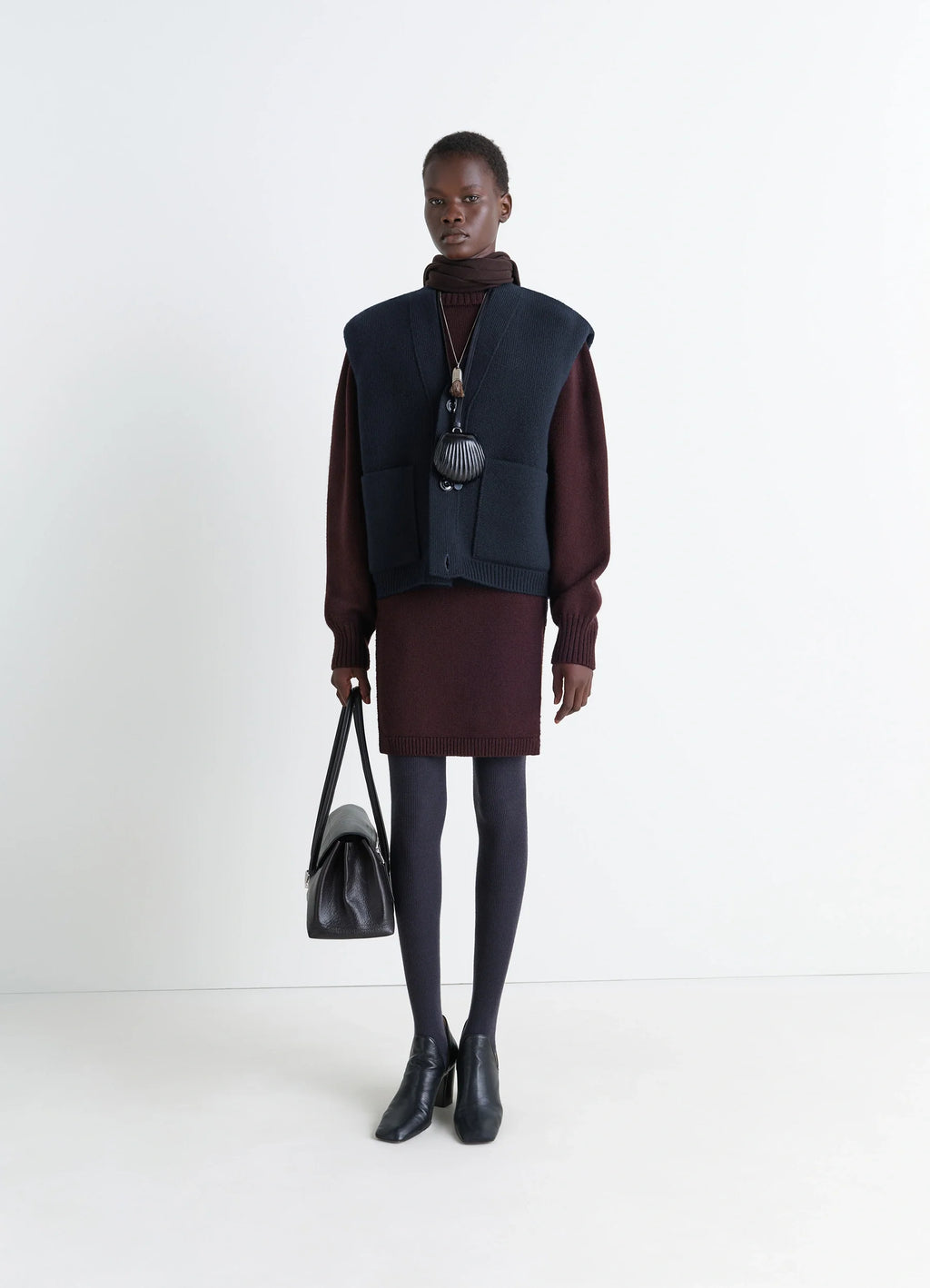 MAXI SLEEVELESS CARDIGAN