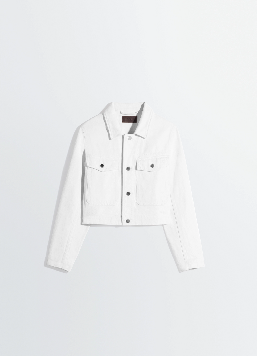 デニムのクロップドブルゾン