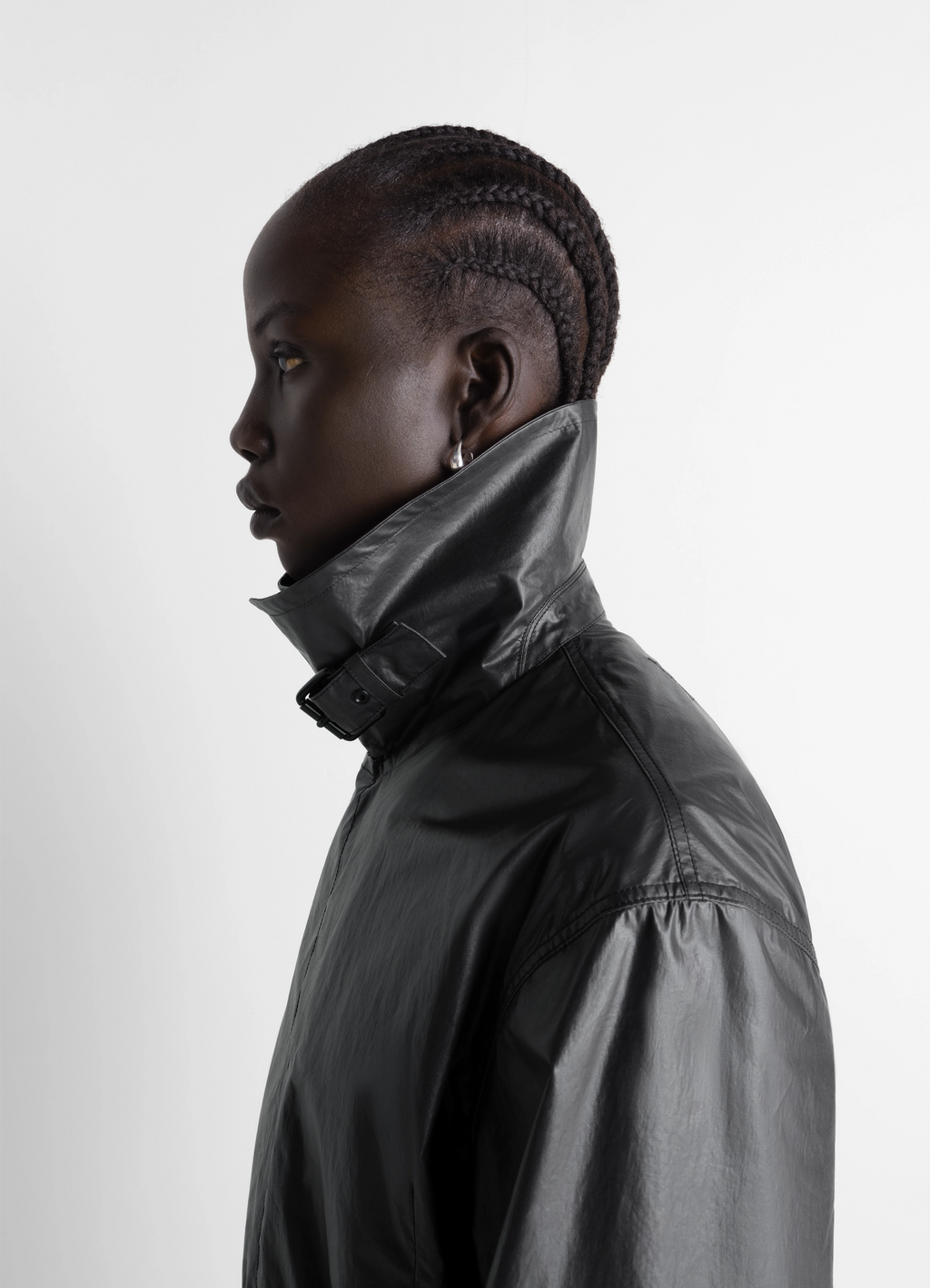 Light wrap jacket in light coated cotton