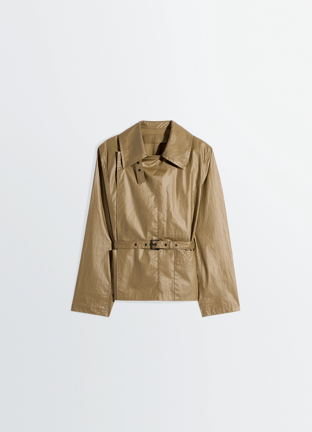 Light wrap jacket in light coated cotton