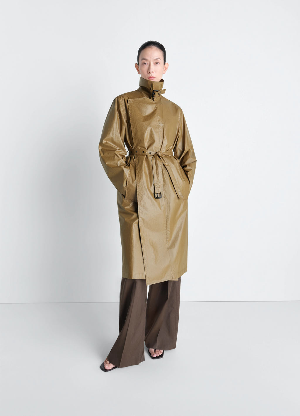 ライトコーティングコットンのライトラップコート