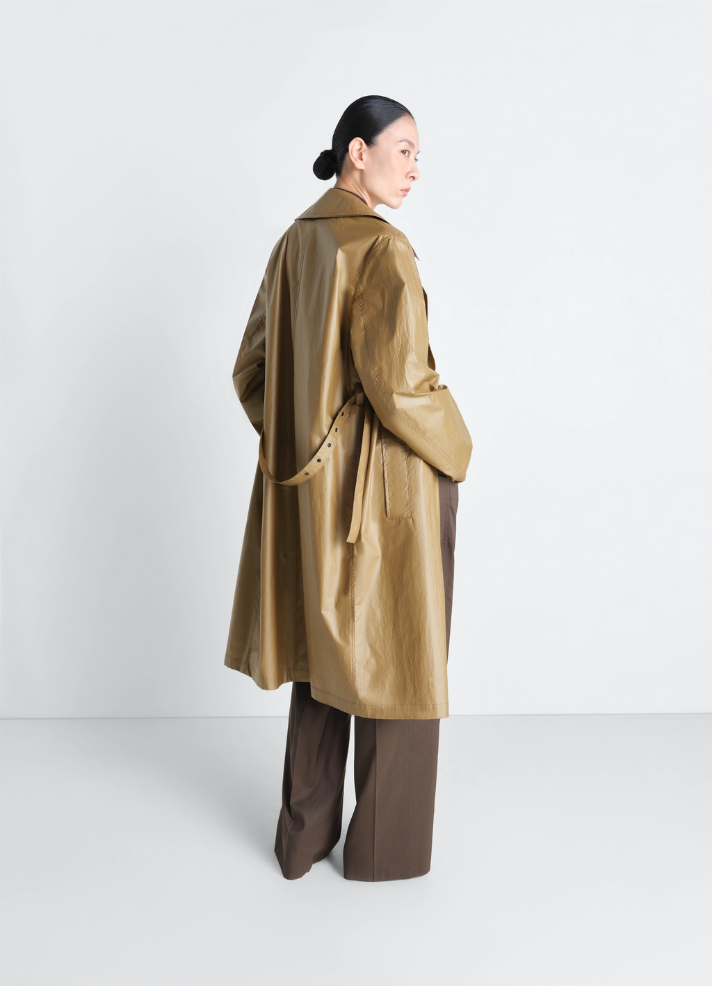 ライトコーティングコットンのライトラップコート