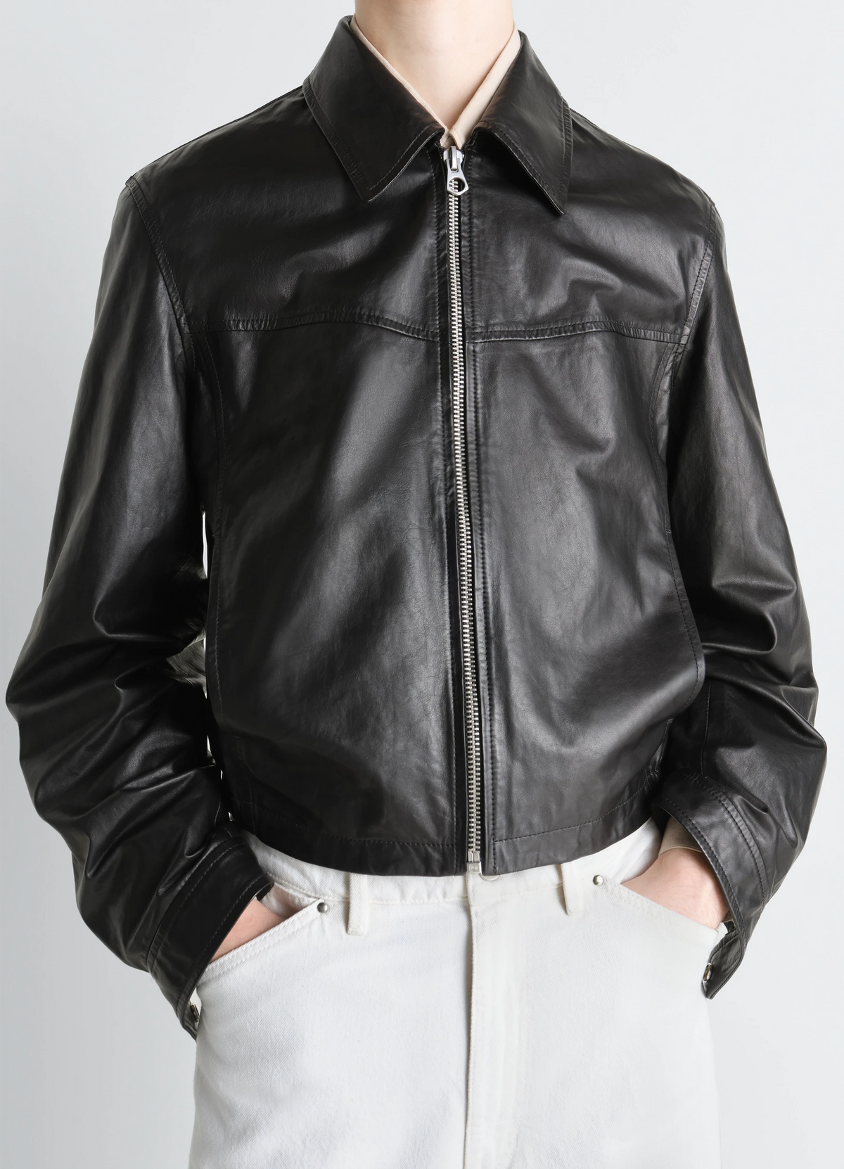BIKER BLOUSON IN LEATHER
