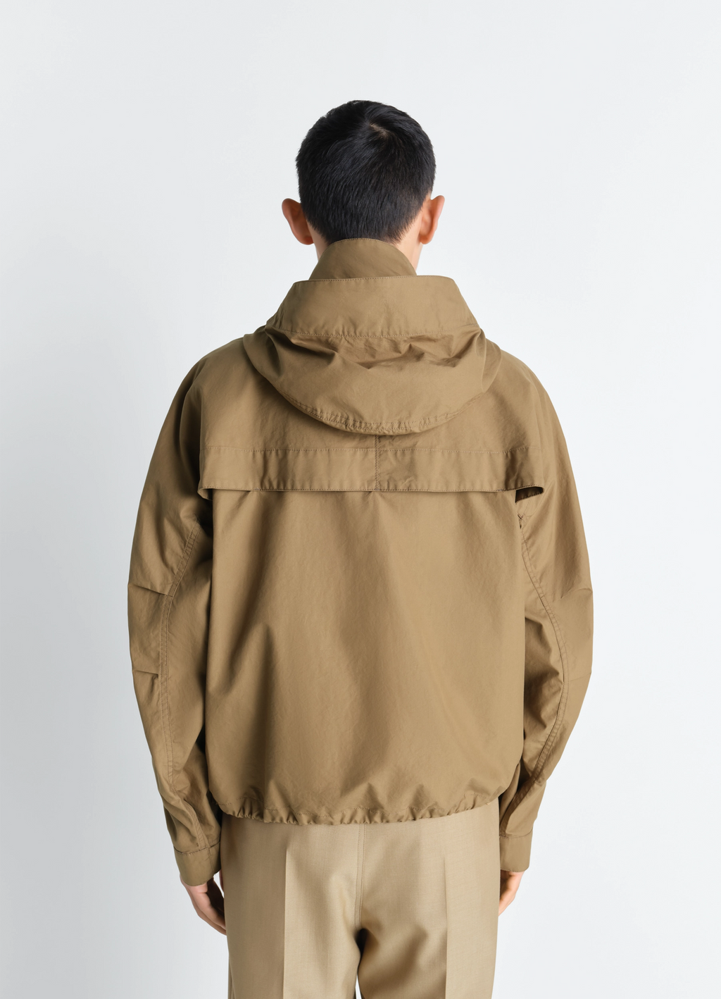 Kurzer regenparka aus ventile® baumwolle