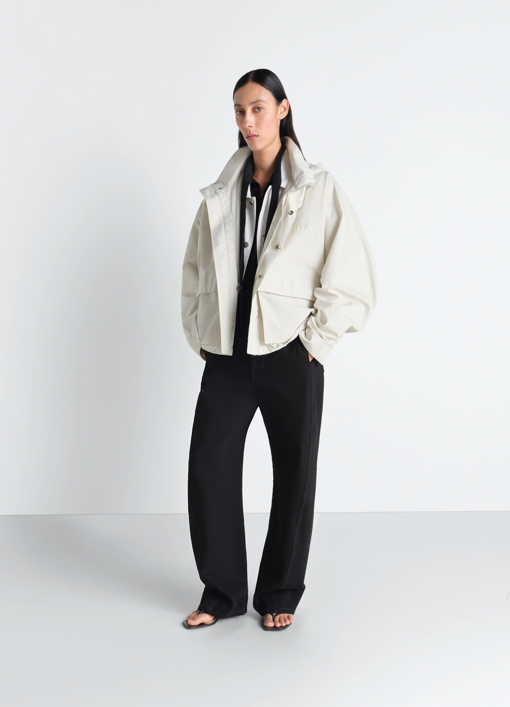 ベンタイル®コットン製ショートレインパーカー