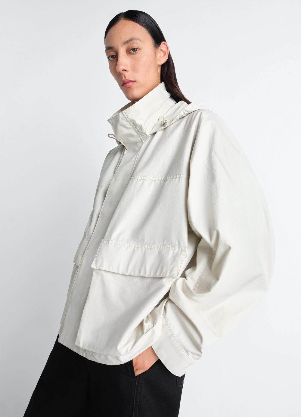SHORT RAIN PARKA IN VENTILE® COTTON