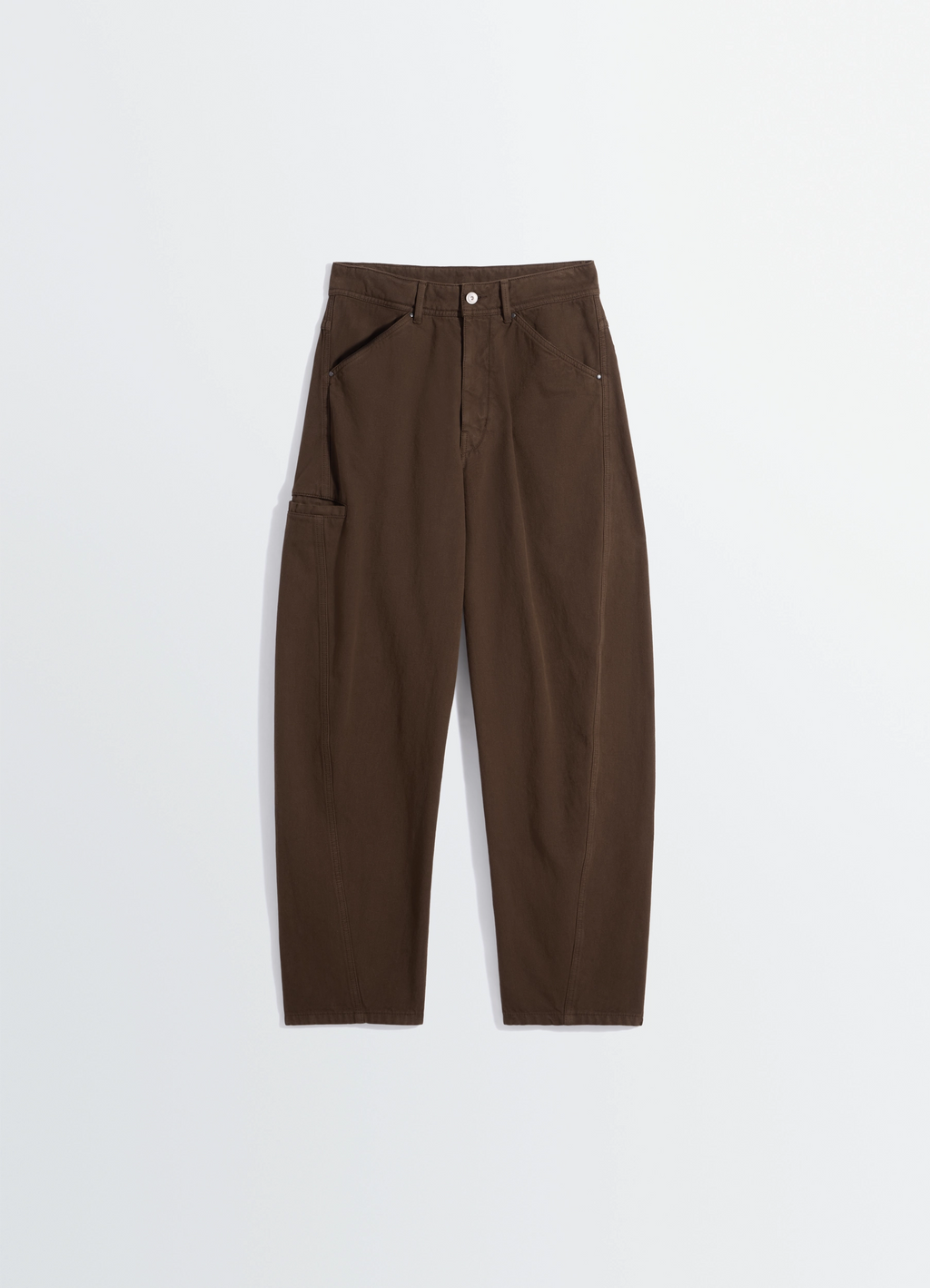 Twisted workwear pants in dyed heavy broken twill