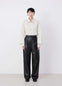 DRAWSTRING PARACHUTE PANTS IN LEATHER