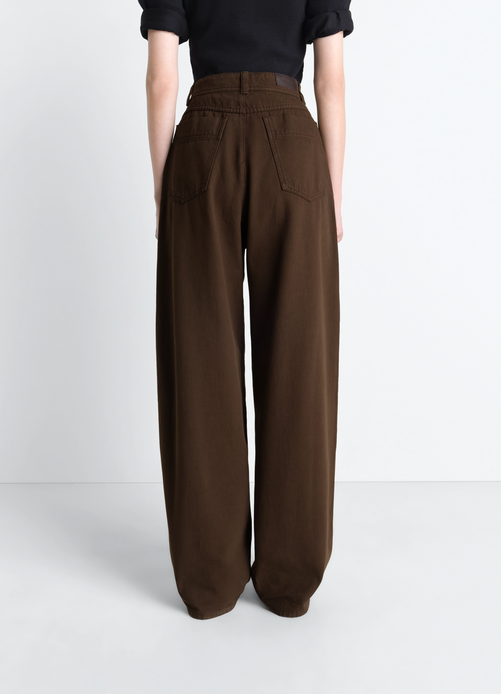 染めブロークンツイルのラージパンツ