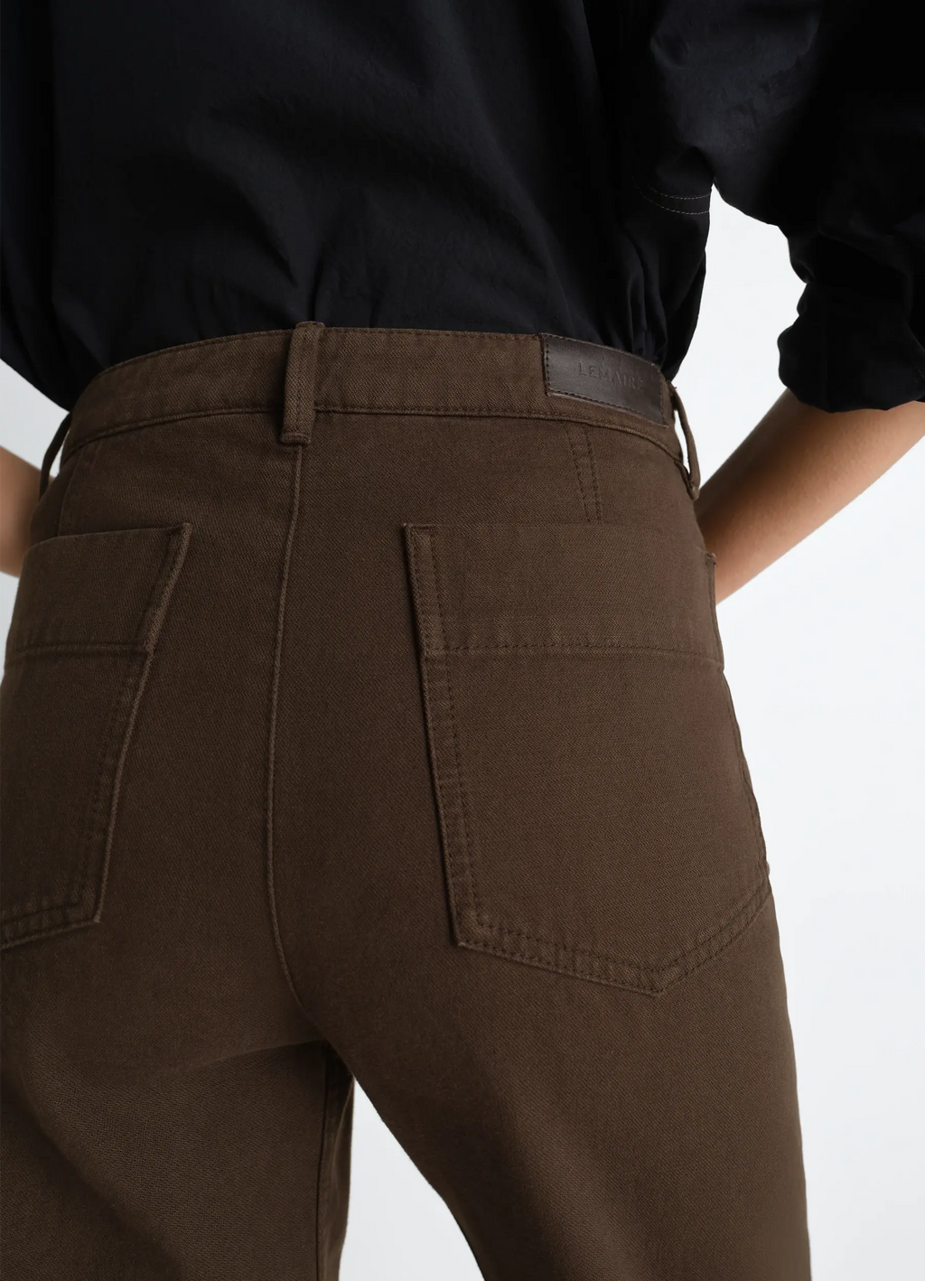 Pantalon twisted 5 poches en twill brisé