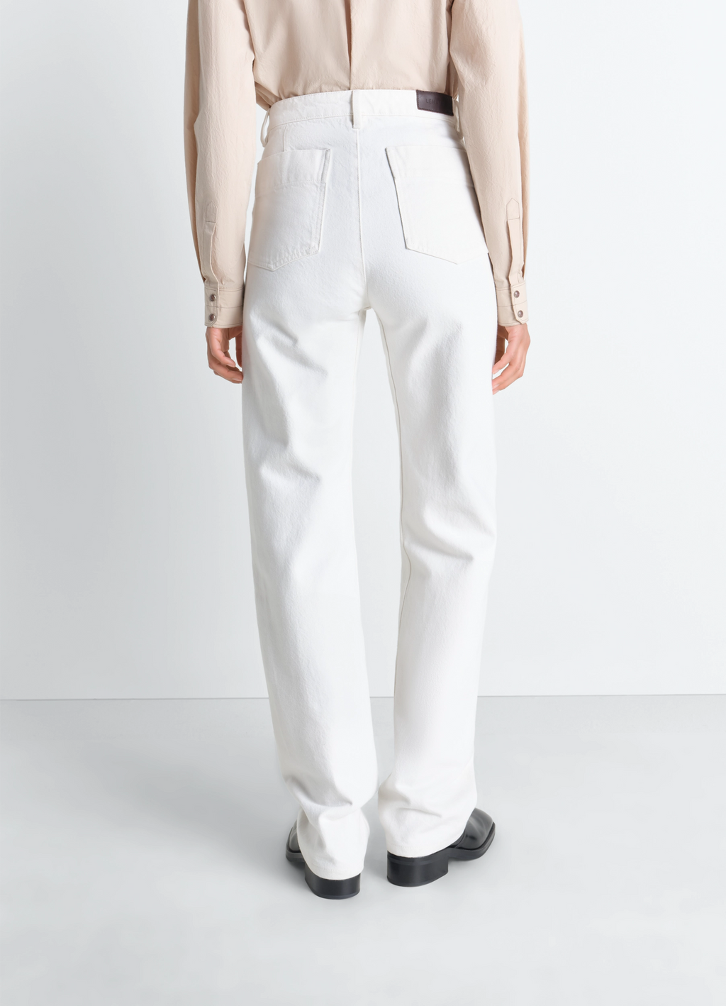 Five pockets twisted pants in denim