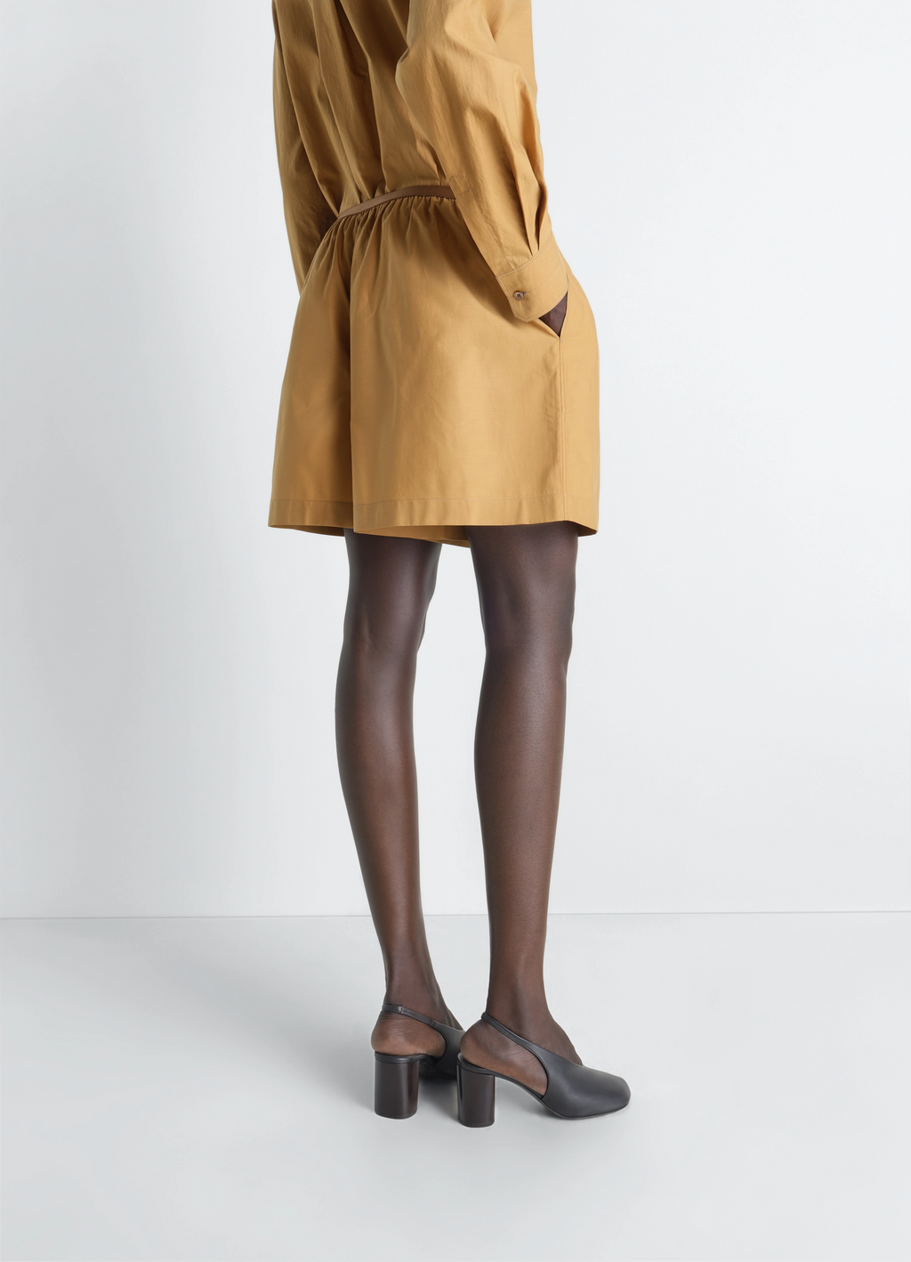 ウォッシュドコットンシルクのボクサーショーツ