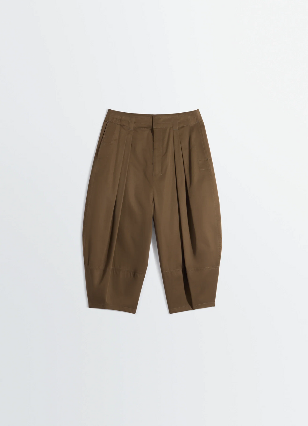 Bermuda large en satin de coton léger